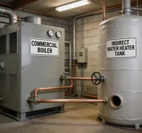 Indirect water heater integration