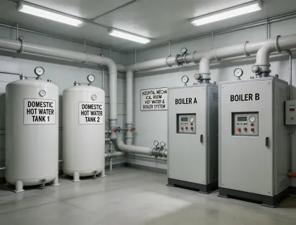 Healthcare boiler systems